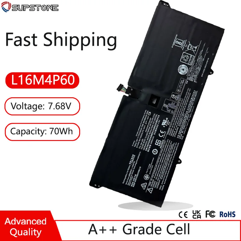 Bateria do Portátil para Lenovo Yoga Novo L16m4p60 L16c4p61 5b10n17665 5b10n01565 92013ikb Yoga Pro-13ikb 80y7002xge 80y700g6pb