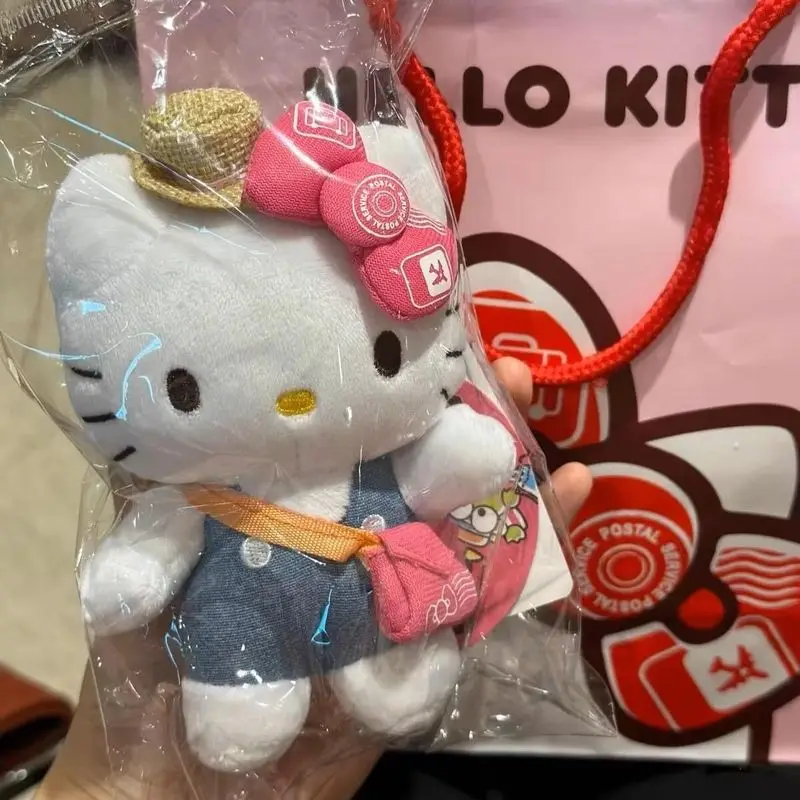 

аниме Hello Kitty Плюшевые игрушки Брелок-подвеска Каваи полипропиленовая хлопковая начинка Кукла 10 СМ Украшение упаковки книг для пар Праздничные подарки