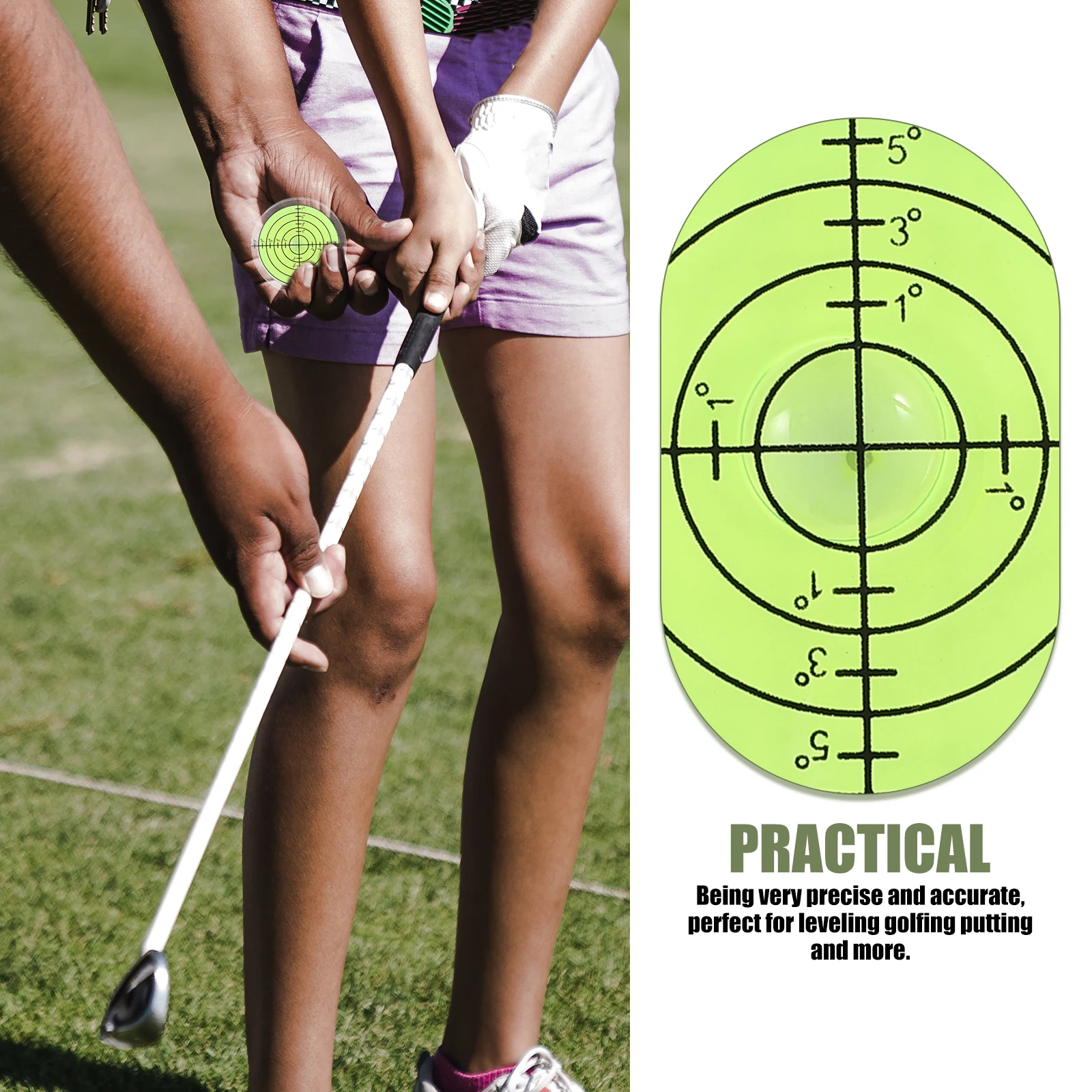 

Golf Marker Ball Circular Bubble Level Markers Portable Lightweight Tool Plastic for Small Men Measuring Line