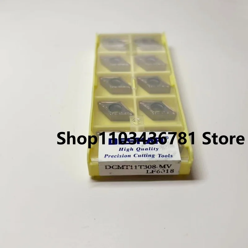 DCMT11T302-MV LF6018 /DCMT11T304-MV LF6018 /DCMT11T308-MV LF6018 CNC turning blade carbide inserts Cutting Tools 10Pcs