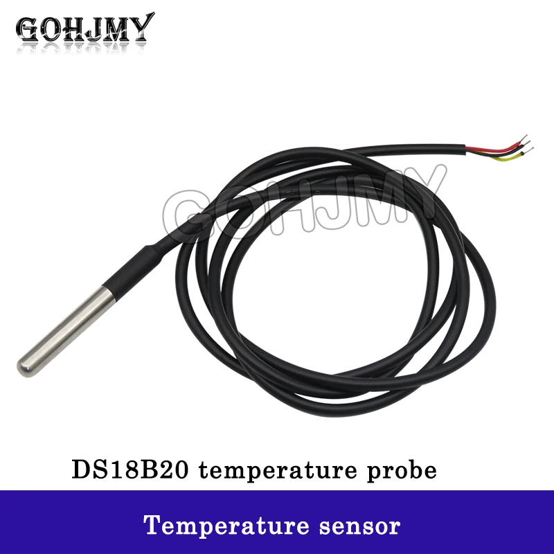 Stainless steel encapsulated waterproof DS18b20 temperature probe temperature sensor DS18B20 waterproof wire