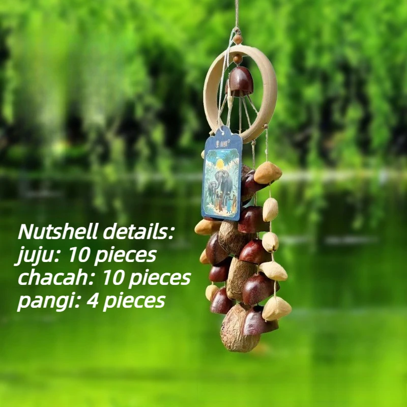 Nut Shell Wind Chime Sound Healing Meditation Hand Bell Outdoor Diapason Wind Chimes Yoga Mindfulness Percussion Instruments