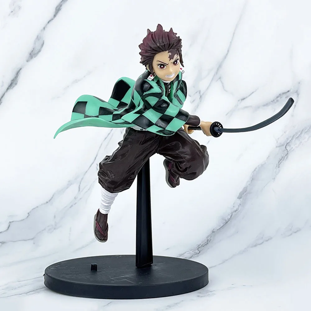 18cm Anime Kimetsu No Yaiba Figure Action Kamado Tanjirou Figuarts Figure Demon Slayer Tanjiro Kamado Parts Replacement Doll Toy