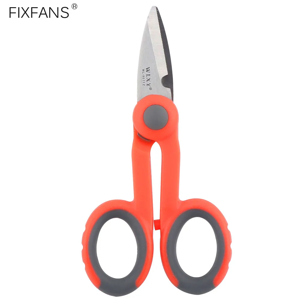 WL-9011Z Optic Fiber Cable Cutter Scissors Electricians Scissors for Fiber Optic Kevlar Shears Stainless Steel Electrical Shears