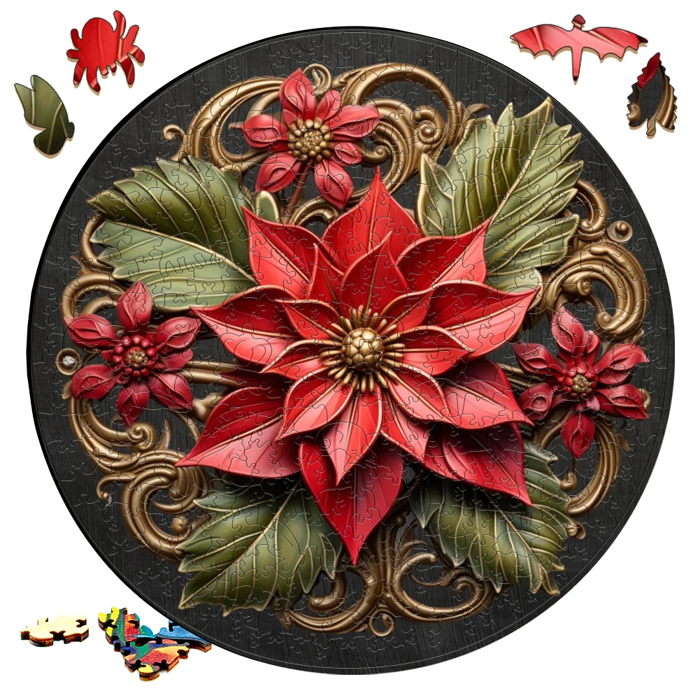 

Wooden Puzzle Mandala Colorful Flowers Surprise Toys 3D Wood Jigsaw Puzzles Creative Games Round Shaped Secret Puzzle Boxes