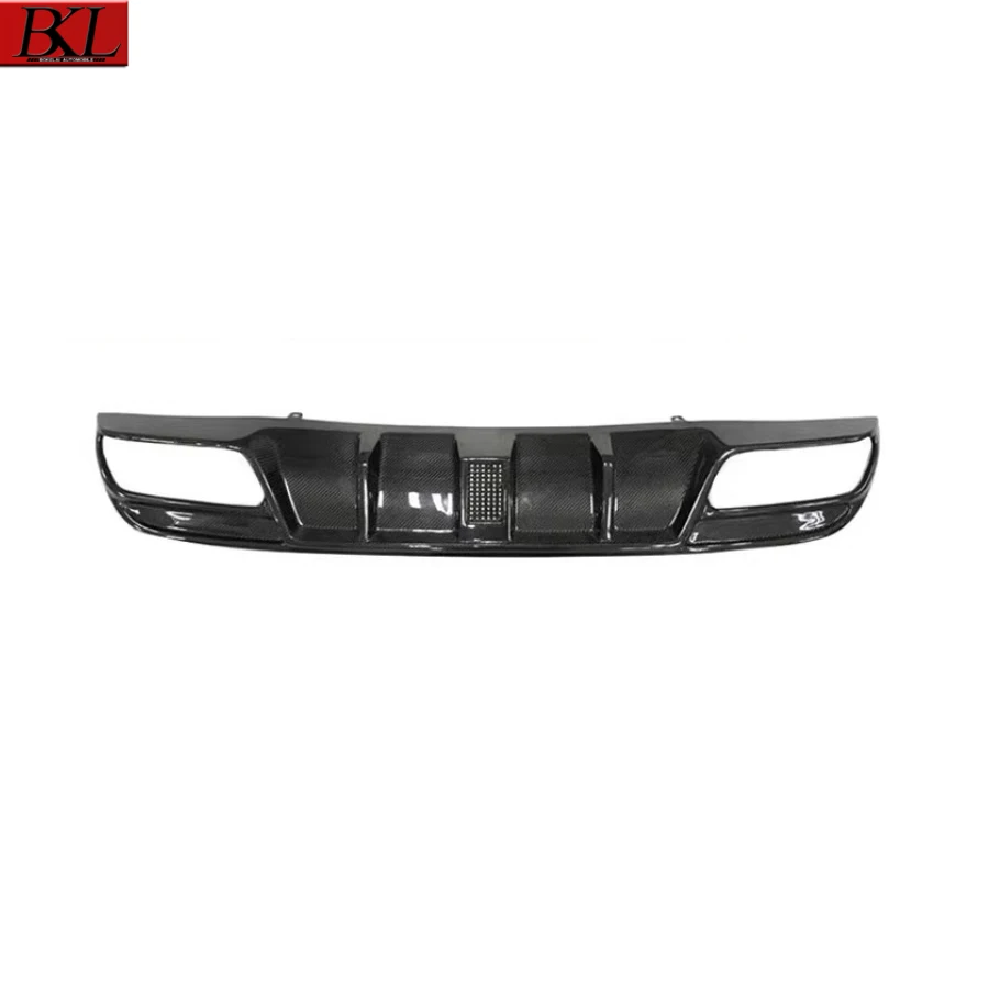 For Mercedes Benz C Class W205 C43 C63 C200 C260 C300 4 doors Carbon Fiber Car Rear Bumper Diffuser Splitters Spoiler Back lip