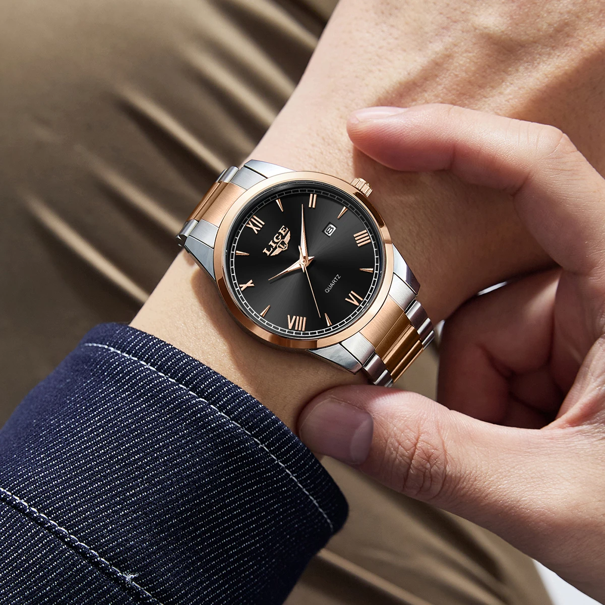 Novos Relógios de Luxo LIGE pa - Smartwatch New Watches For Men avaliação e preço