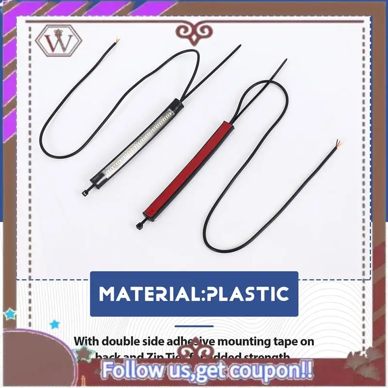 

A57E-Flexible Switchback Dual-Color White & Amber Motorcycle LED Fork Turn Signal DRL Daytime Running Light Waterproof