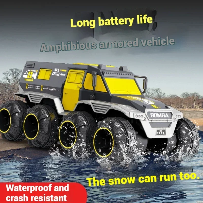 

1/14 8WD Amphibious Stunt Car RC Off-Road Vehicle Toy for Children Remote Controlled Climbing Cars Racing Armored Car Boys Gifts