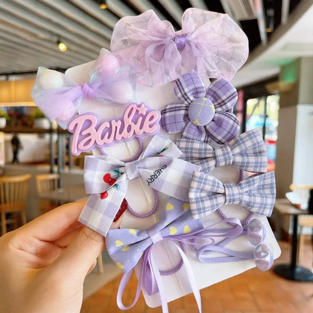 10-teilig/Set niedlich gute Blume elastische Netz bogen Gummiband Baby Haarring Kopfs eil