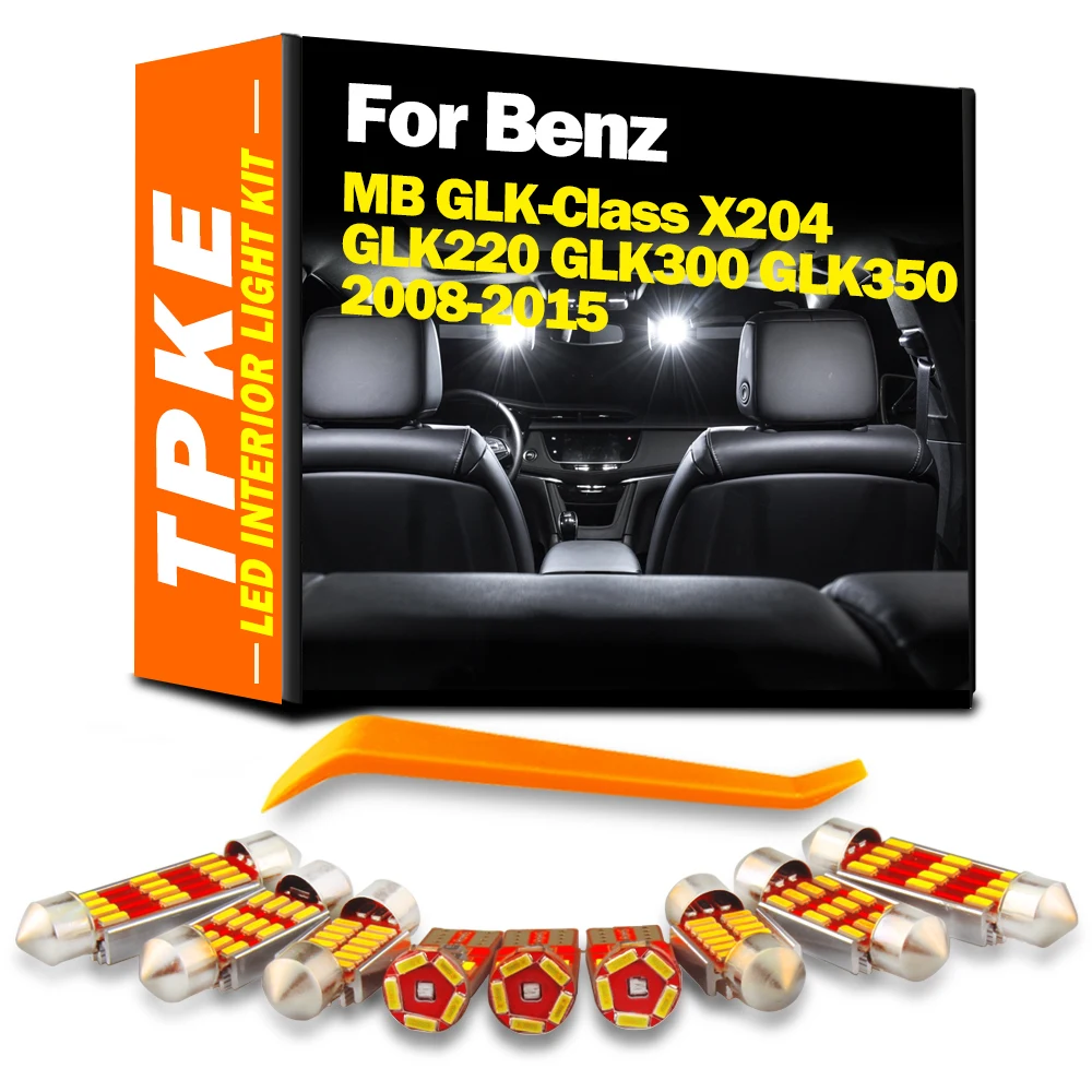 

TPKE 18 шт. Canbus интерьер Женский комплект для Mercedes Benz MB GLK-Class X204 GLK220 GLK300 GLK350 2008-2015 лампы для багажника