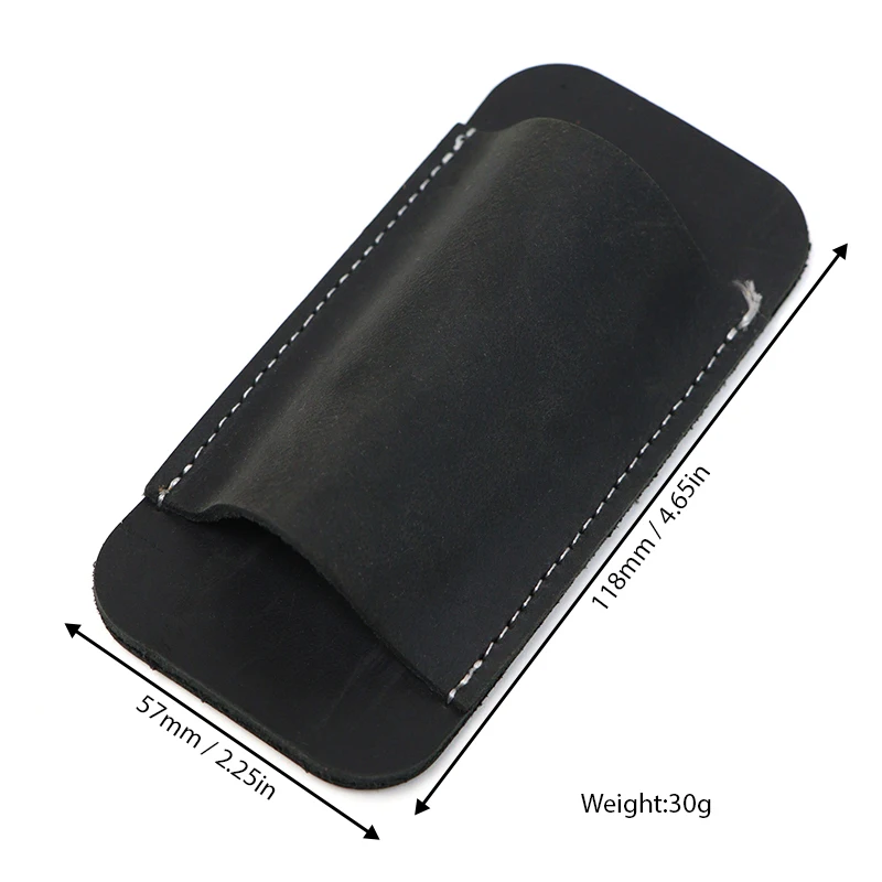 Genuine Leather EDC Folding Knife Sheath Waist Carrier Survival Storage Outdoor Accessory Knives Cover for Folding Knives view 6