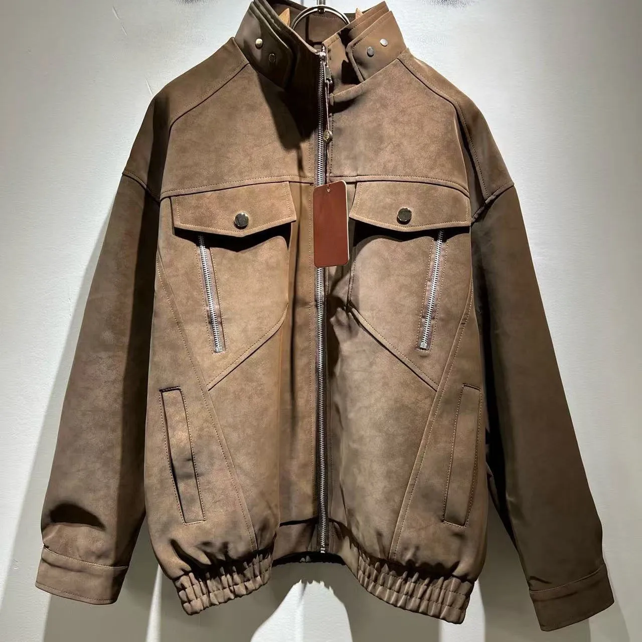 

Итальянская мужская повседневная куртка в старом денежном стиле LP с воротником-стойкой