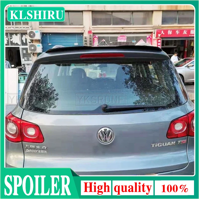 Rear Roof Lip Spoiler For Volkswagen Tiguan 2010-2017 Hatchback Spoiler High Quality ABS Gloosy Black Car Tail Wing Decoration