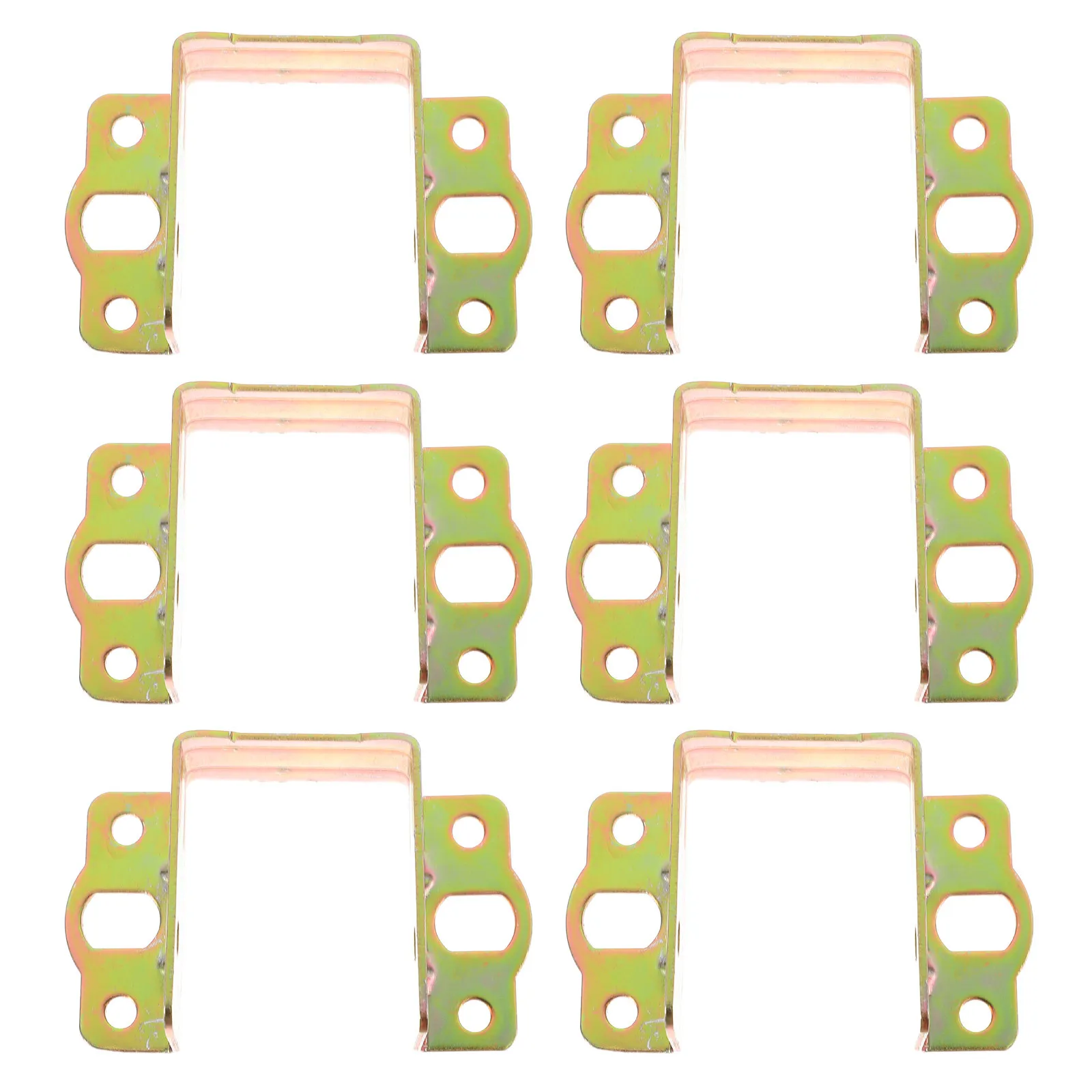 

6pcs Rail Bracket 35Mm Width Thickened U-Shaped Heavy Duty Bed Frame Support Hardware Bed Board Fixation Buckle Durable