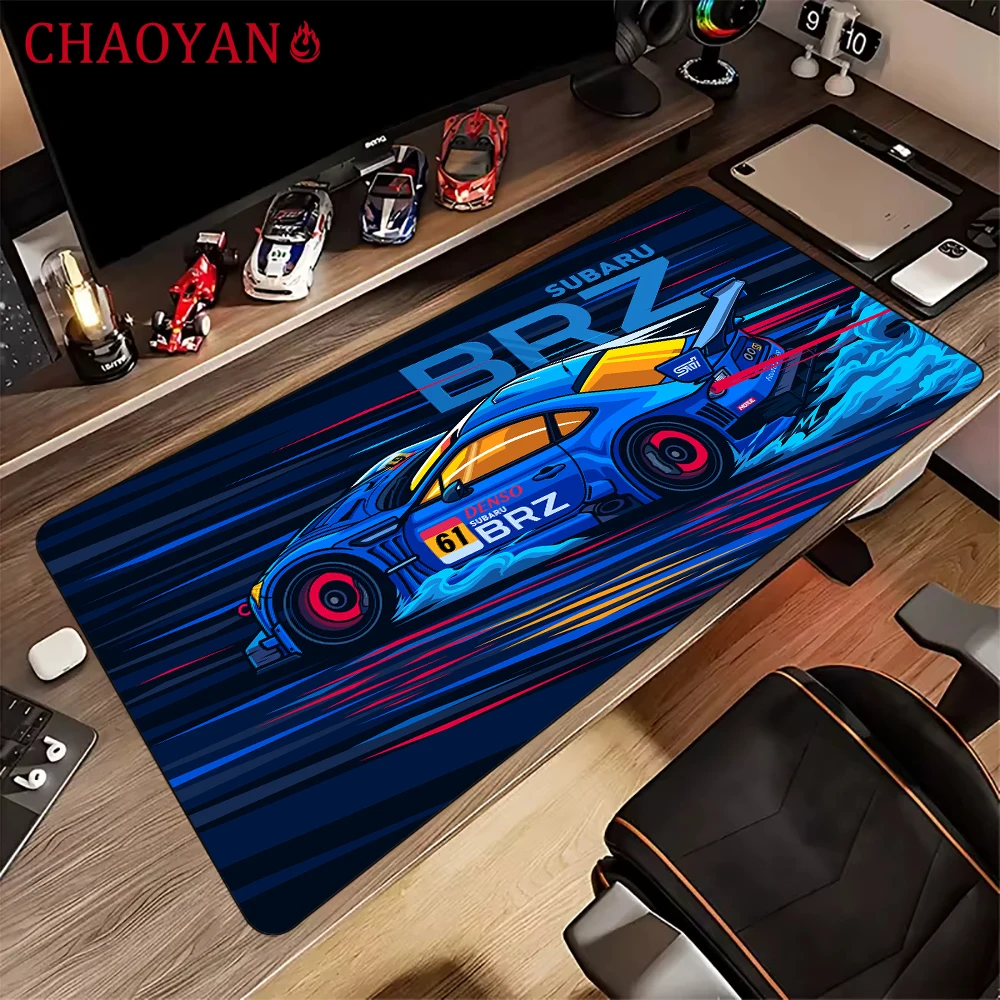 Cool supercar theme Mouse Pad Desk Mat with Stitched Edges non-Slip rubber base gamer pc office accessories Gaming mat maus pad