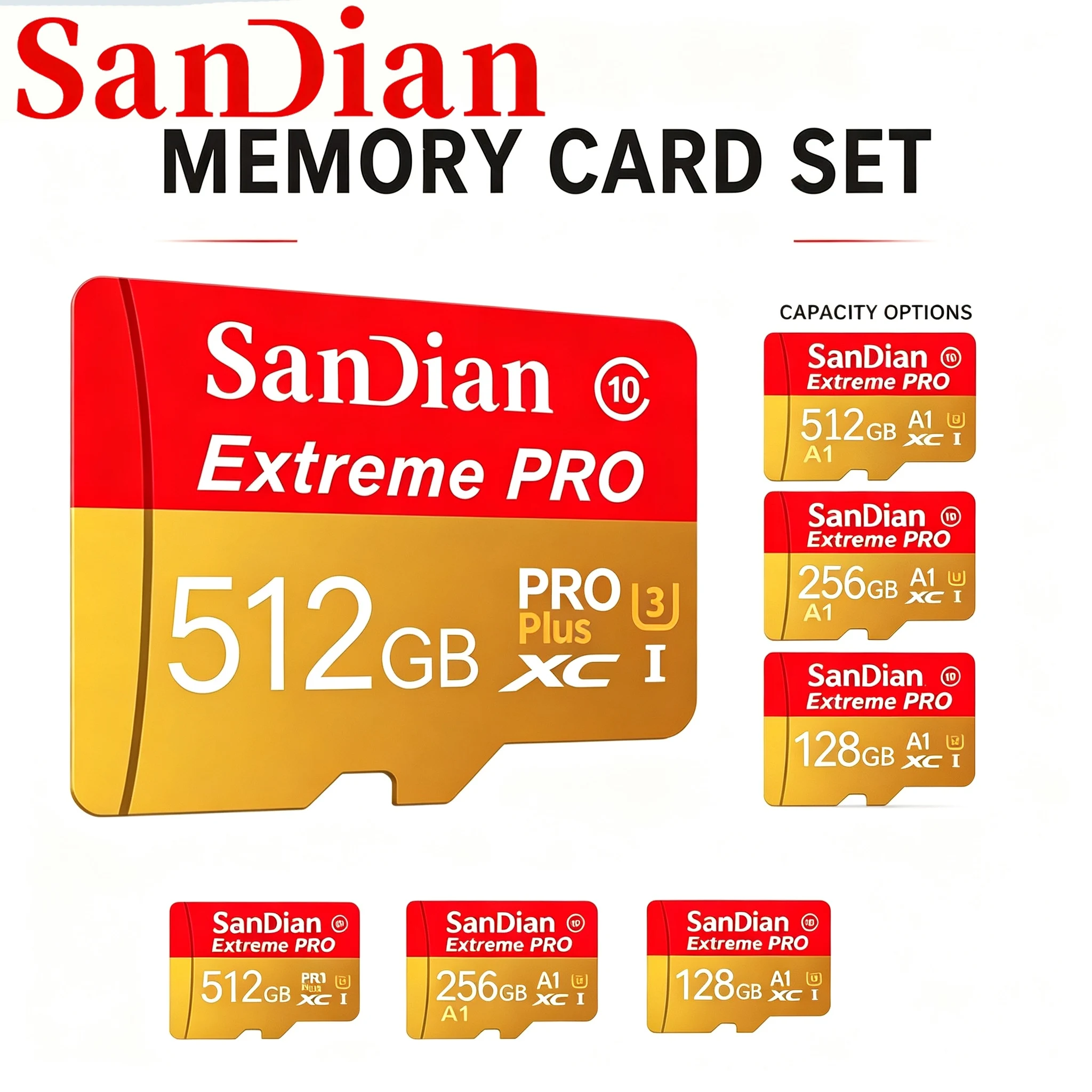 بطاقات ذاكرة TF عالية السرعة، بطاقة ذاكرة Micro TF SD، بطاقات SD بسعات 128 جيجابايت، 32 جيجابايت، 64 جيجابايت، 256 جيجابايت، عالية الدقة، للاستخدام في الكاميرات، وأنظمة المراقبة، وجهاز Nintendo Switch