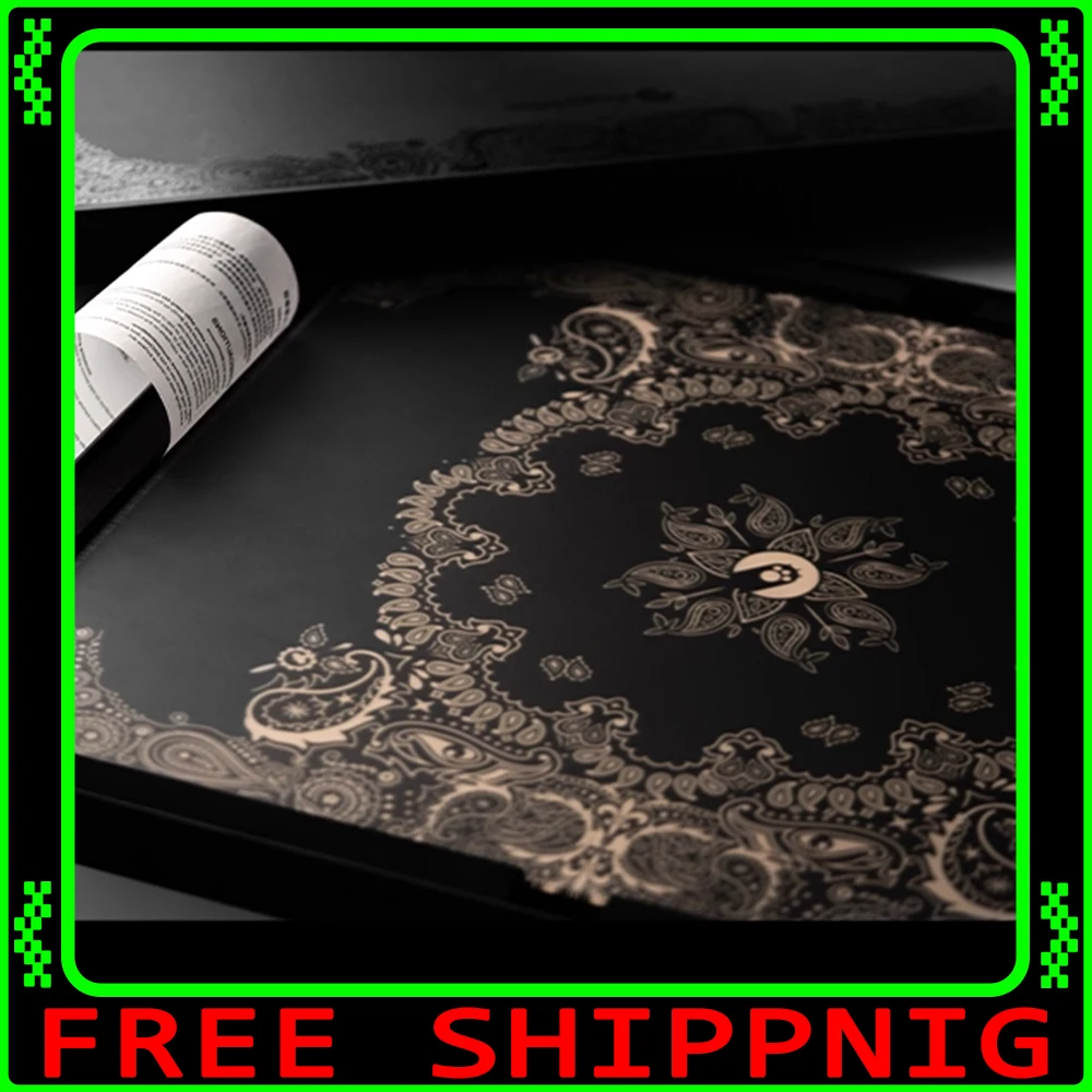 

Angry Miao AM SilkGlass Glass Mousepad Paisley Mouse Pad 490x420mm Smooth Gaming Mousepad PC Gamer Accessories Gifts