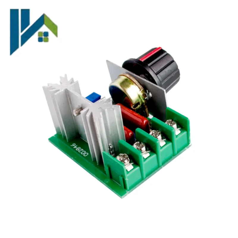 AC220V 2000W High‑Reliability SCR Thyristor Electronic Voltage Regulator Stepless Dimming Speed Temperature Controller Module