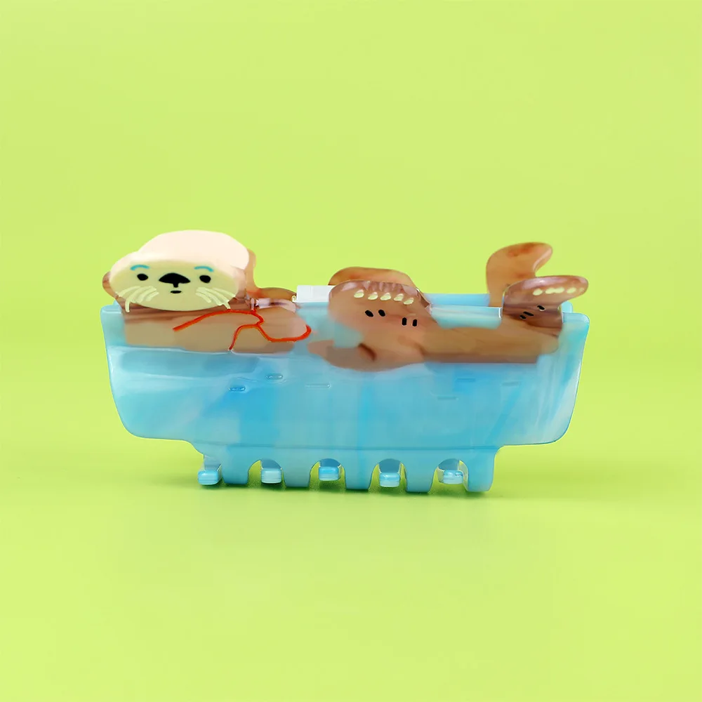 

Animal Hair Claw Clips Otter Hair Claws Cute Shark Clips Creative Hair Claws Classy Original Hair Claws Accessories for Women