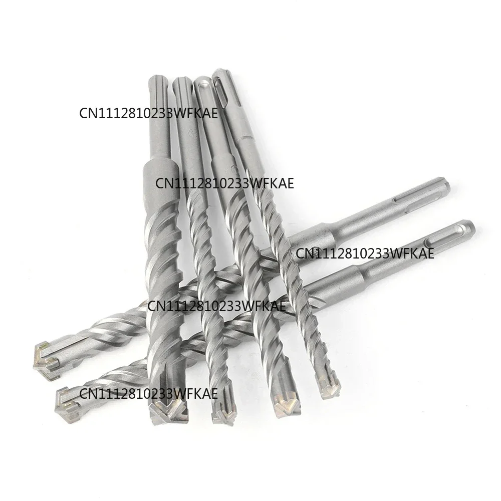 Drill Bit Set 7 Pieces, Concrete Drill Bit 160mm(Diameter4, 5, 6, 7, 8, 10,12mm), Hammer Drill Bit with 4 Cutting Edges