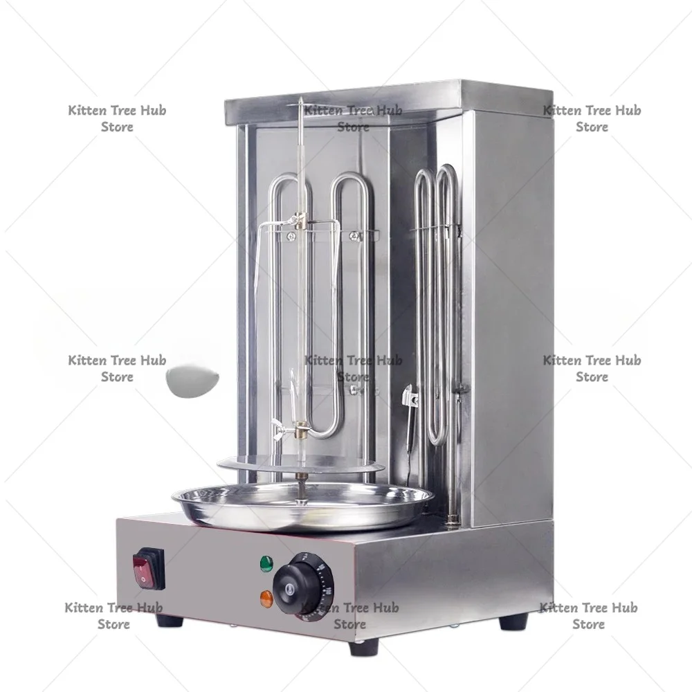 Electric Vertical Broiler Oven Machine  Oven Grill Doner Kebab Gyro Grill Machine with Meat Catch Pan