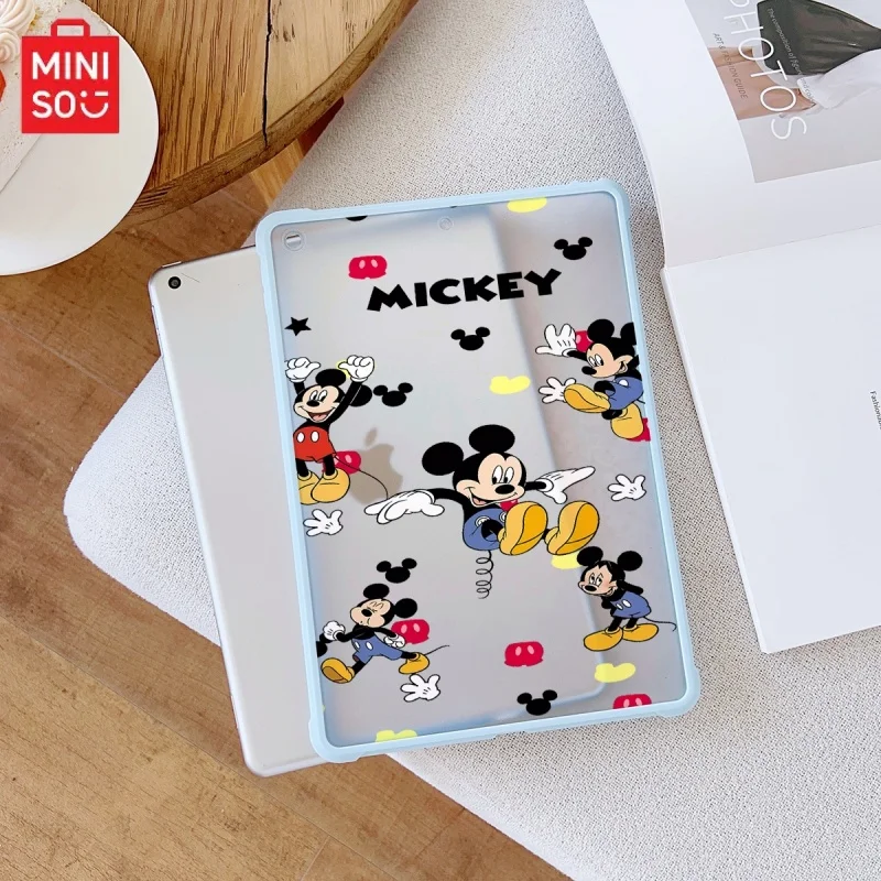

Miniso Disney Mickey Pink Transparent ipad Case, suitable for ipad Pro 6/M4,Air3/5,Mini6,ipad 6/10,8.3/9.7/10.5/12.9/10.9/11inch
