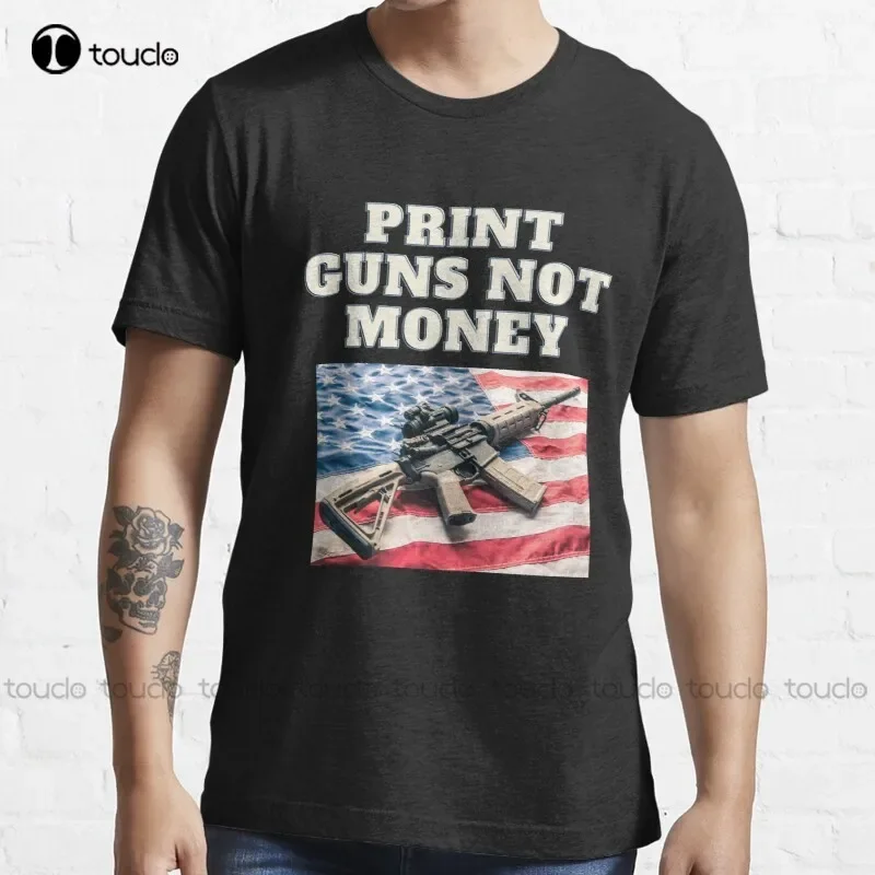 Print Guns Not Money Shirtguns Not Moneyguns  T-Shirt Women Shirts Unisex