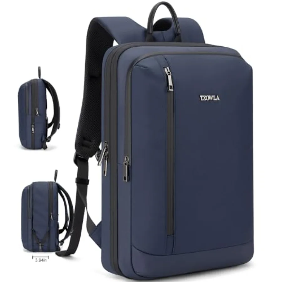 

Business Commute Laptop Backpack Fit 17.3 Inch LaptopSlim and Expandable Waterproof Work Backpacks with Luggage Strap Travel Li