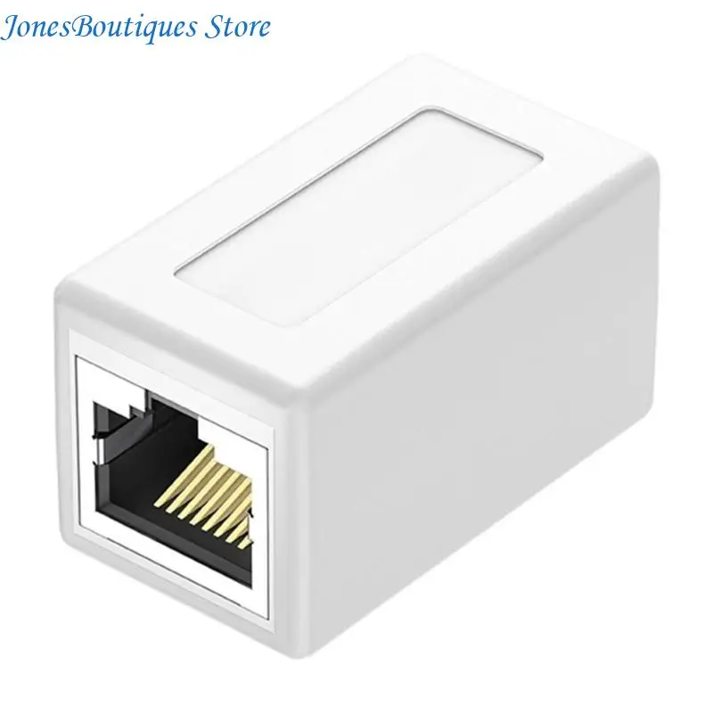 Cat6 RJ45 Connector Ethernet Female to Female 8P8C Networking Extender Extension Adapter for Ethernet Cable W8KE