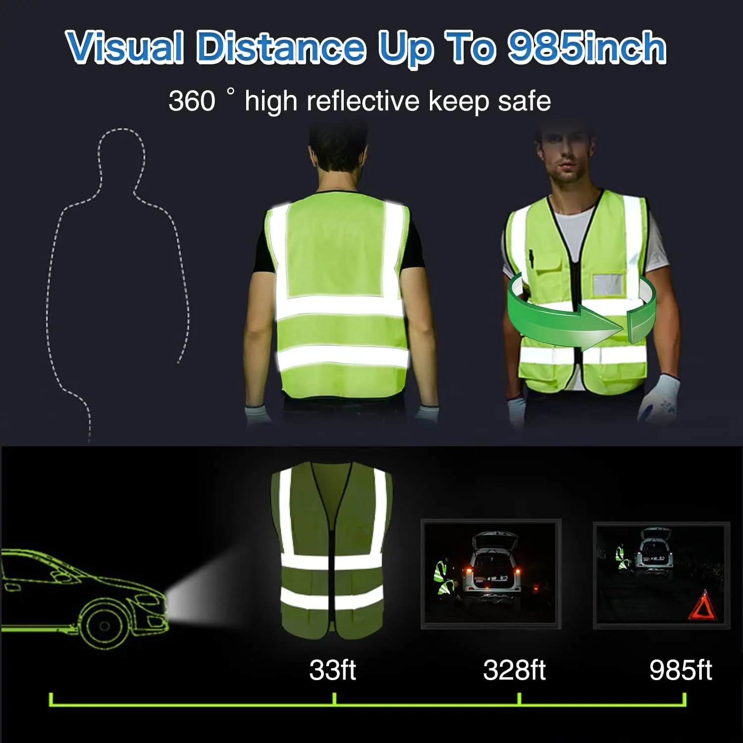 Imagem -05 - Cooling Vest With Ice Pack Ice Safety Vest For Homem Women Reflective Cool Vest For Hot Weather Work U2026