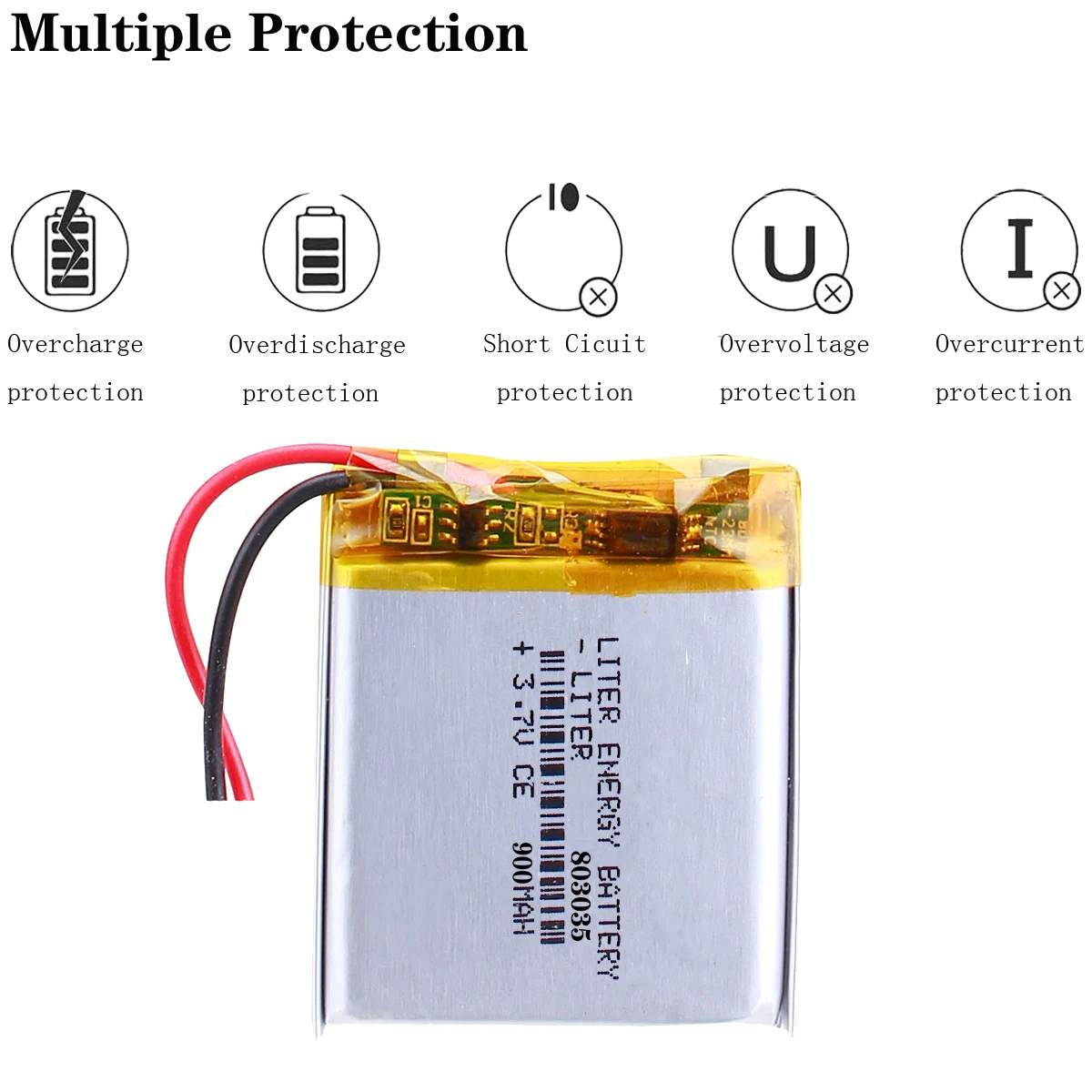 1 sztuk/partia dobrej jakości 803035 3.7V 900mAH 083035, polimerowa bateria litowo-jonowa/akumulator litowo-jonowy do TOY, POWER BANK, GPS, mp3, mp4
