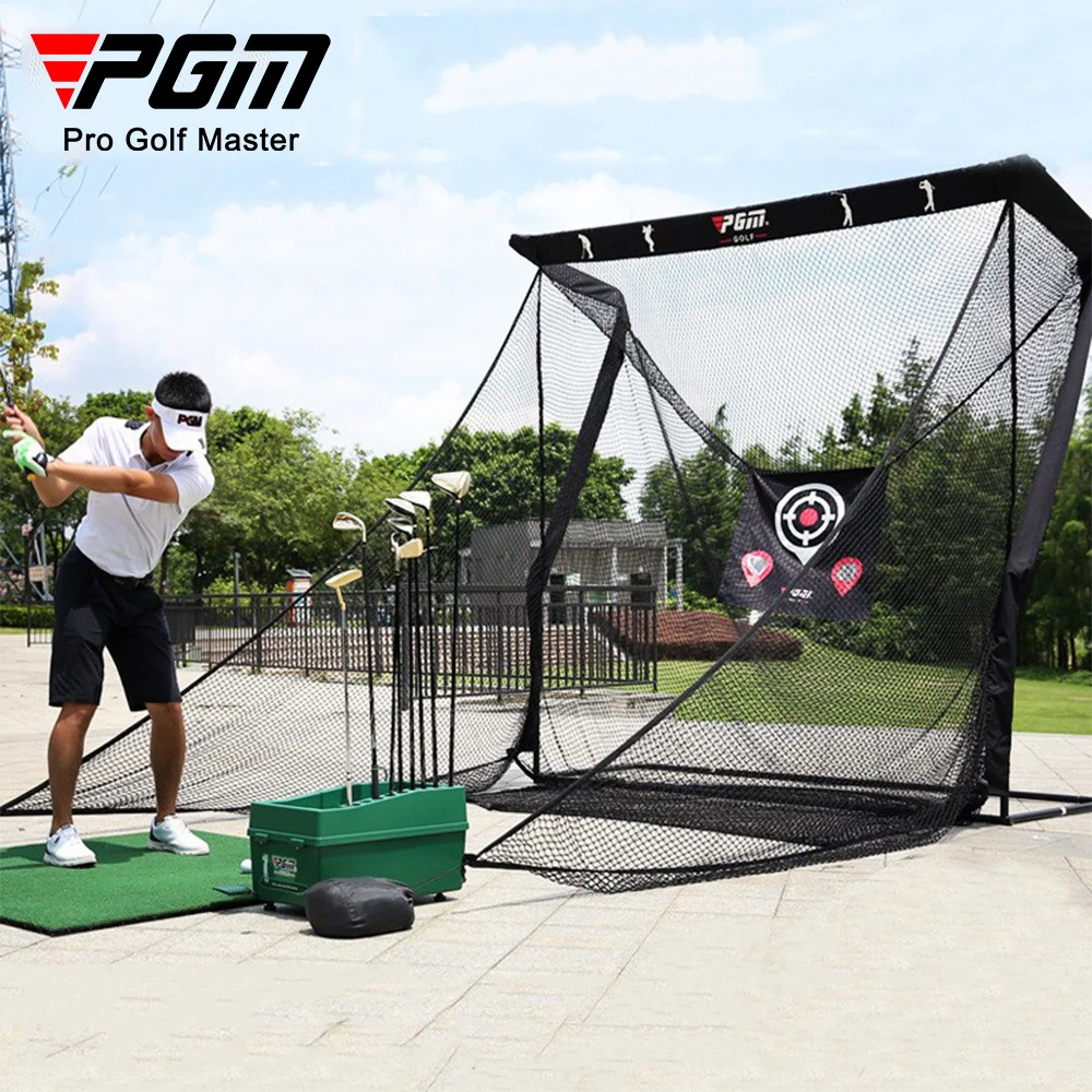 PGM Golf Practice Net,Swing/Cut Training Equipment,Target Strike Practice Golf Net, Golf Anti Bounce Strike Net,Golf Equipment