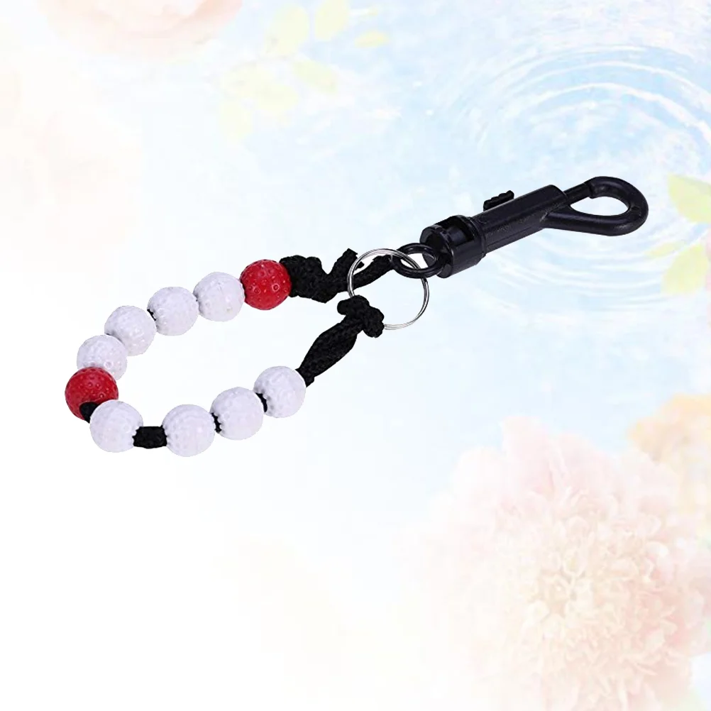 1pc Ball Bead Count Stroke Score Counter Bead Chain Scorecard Wrist Scorecard for (Red) bead counter score keeper beads