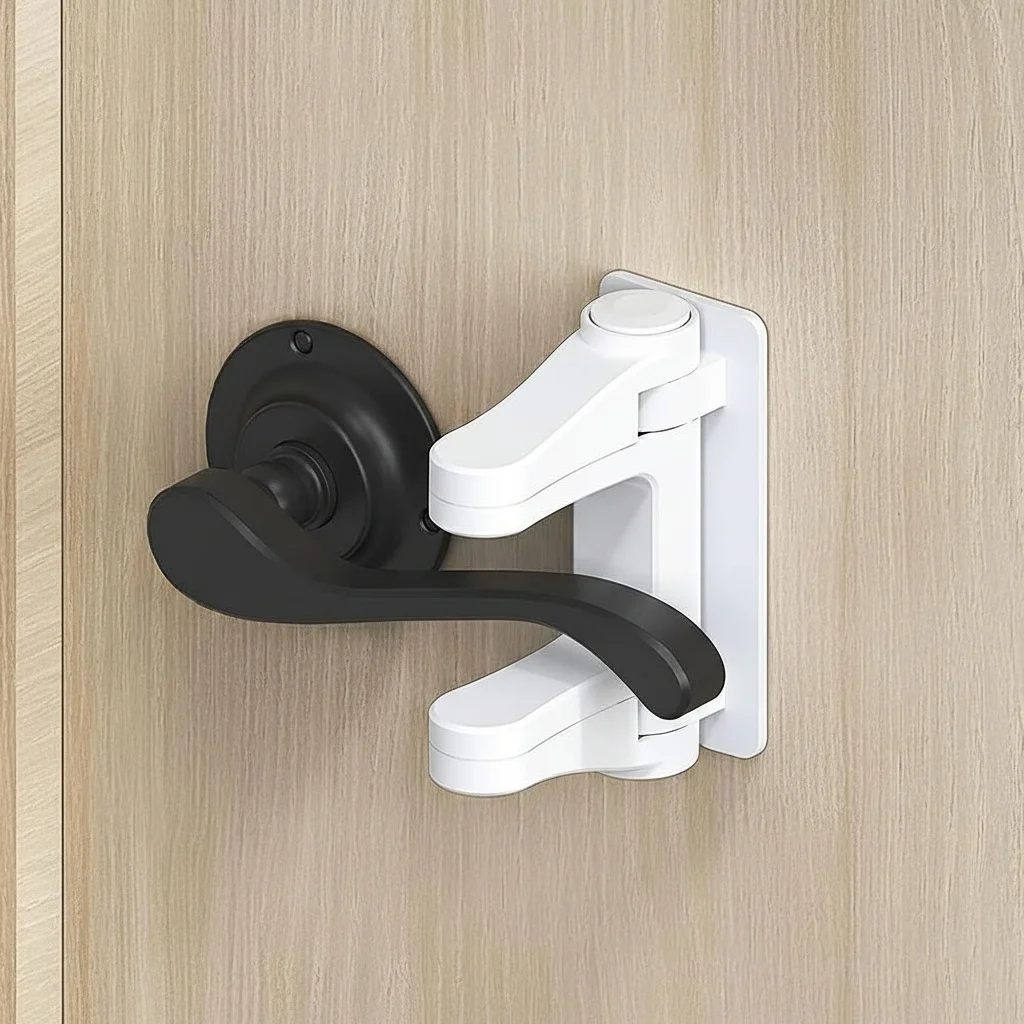 

Дверной рычажный замок, замок с защитой от детей, 3 м, клей, без сверления, простая установка, не требуются инструменты, детские защитные замки для шкафа для дверей