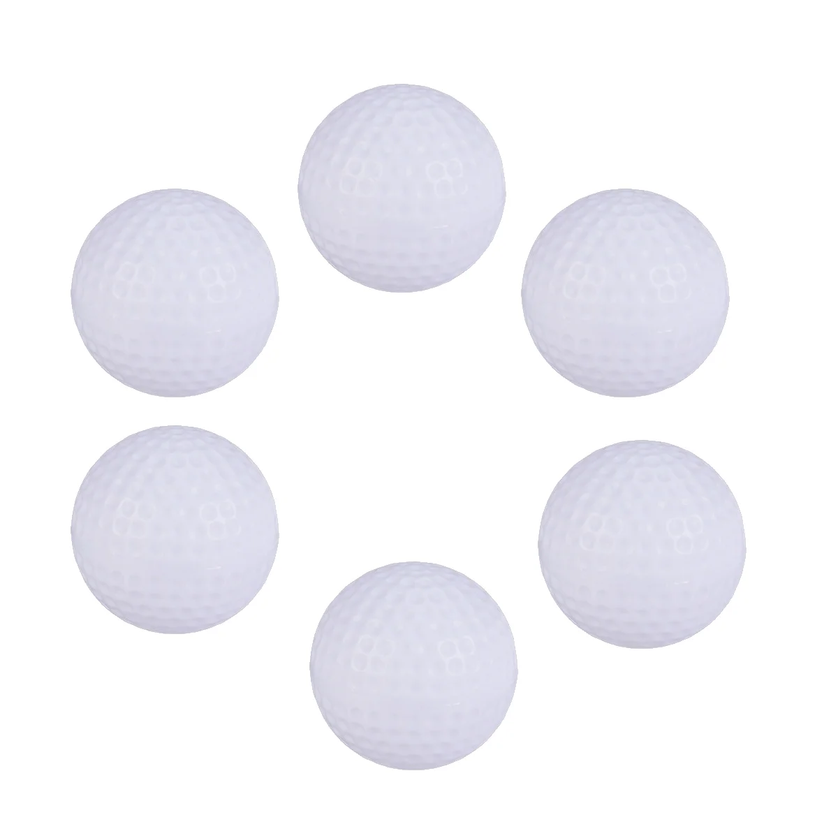 12pcs Plastic Balls Game Toy Balls Practice Balls for Kids Children Golfer (White) accessories