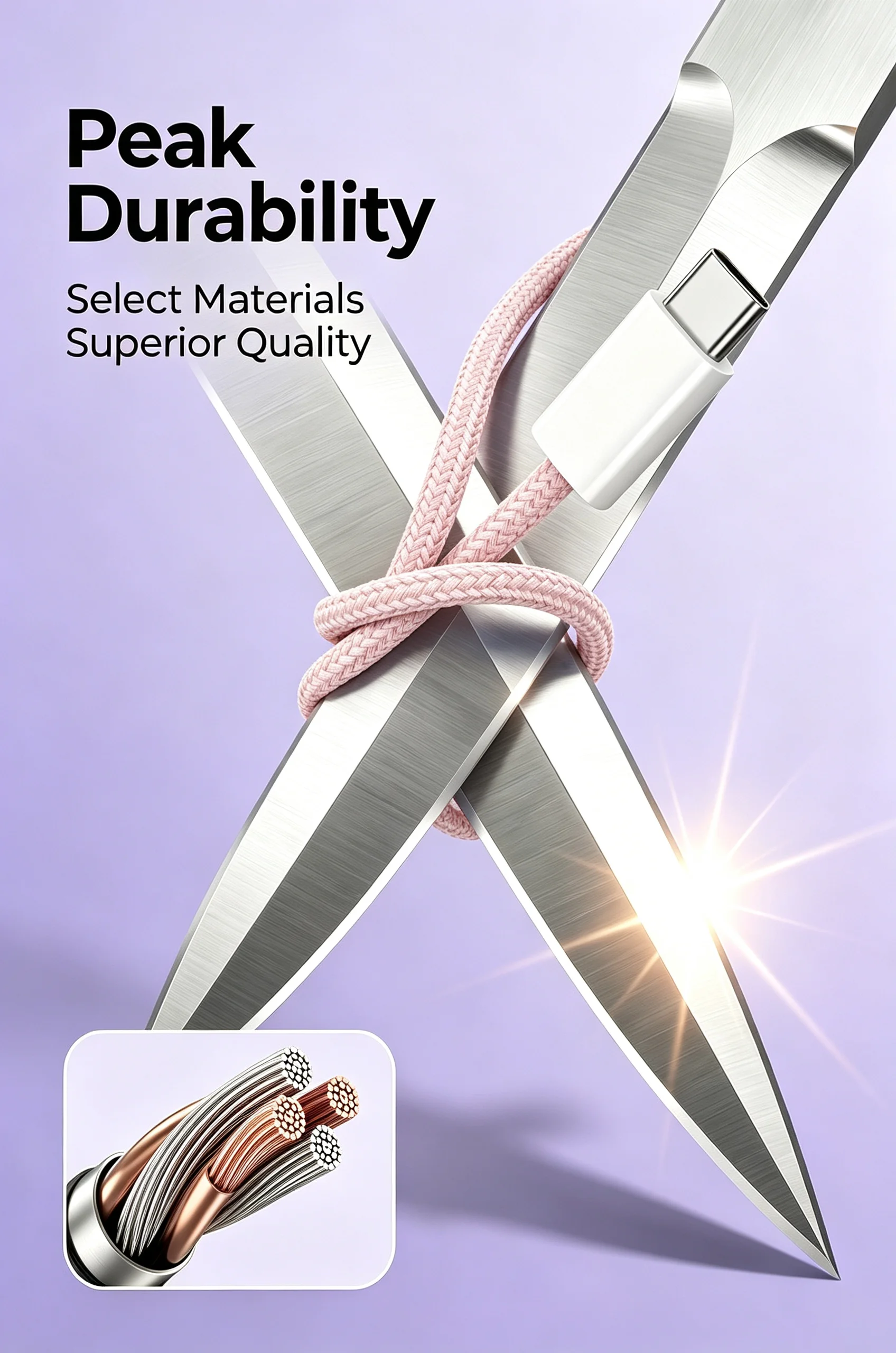 NNBILI 10 Stück 60W USB Typ C zu USB C Kabel für iPhone 17 Schnellladekabel für Macbook Samsung Xiaomi USB C Kabel 0,5M/1M – Detail 4