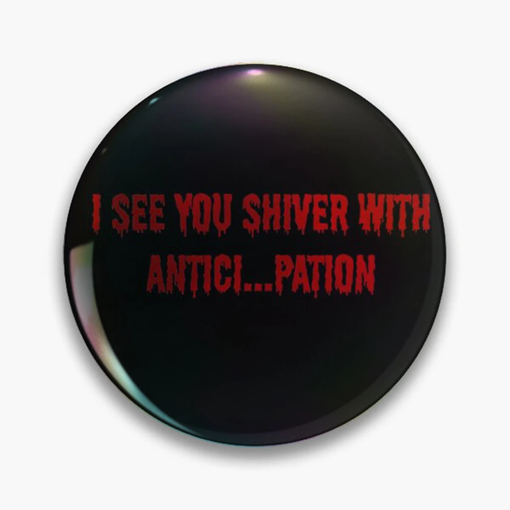 Anticipation Pin Holographic Star Heart Pin Brooches Laminated Button Fashion Accessory