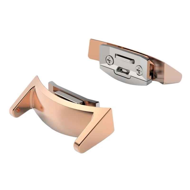 2 قطعة 20 مللي متر سوار فولاذي غير قابل للصدأ موصل لسامسونج جير S2 RM-720 استبدال الملحقات اتصال محول موصلات معدنية