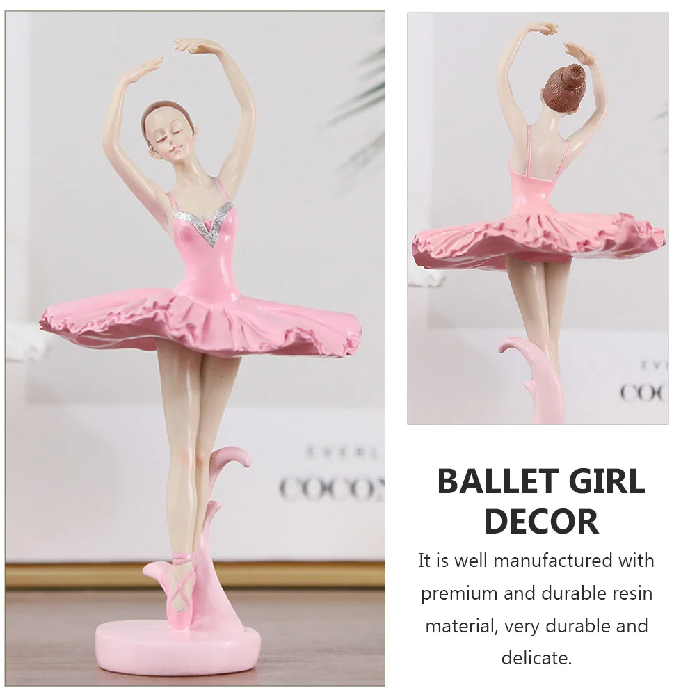 

1Pcs Ballet Girl Resin Crafts Delicate Ballerina Decoration Elegant Home Ornament for Living Room Shelf Wine Cabinet Decorative