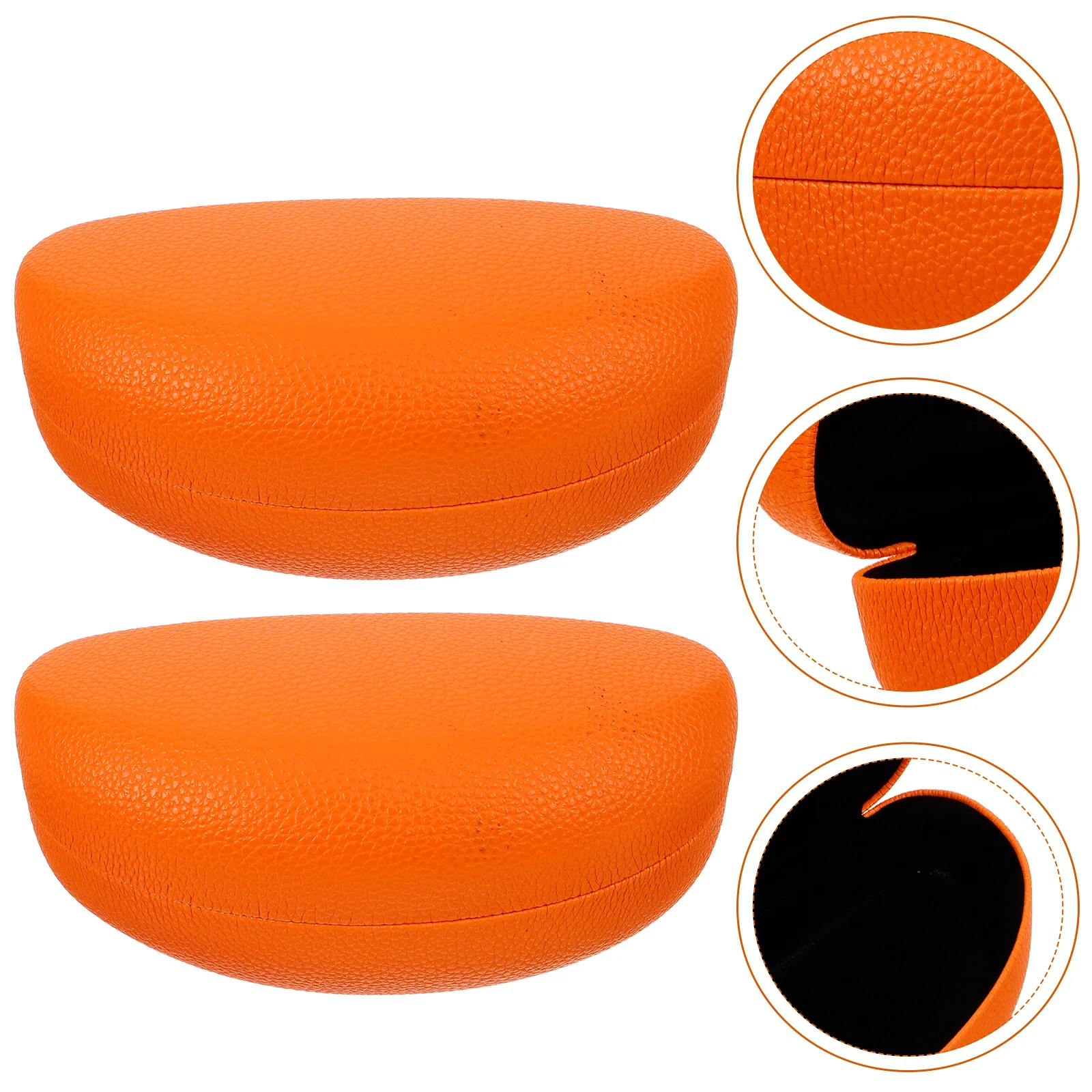 

2pcs Sunglasses Hard Shell Eyewear Storage Box for Travel Sunglass Case Travel Orange Durable Lightweight Glasses Accessories