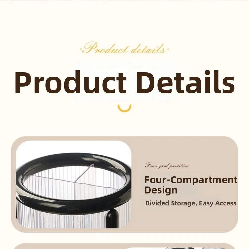 Dust-proof Cosmetics Storage Box Multi-function Exquisite Makeup Brush Cylinder Trendy Dressing Table Shelf Lipstick