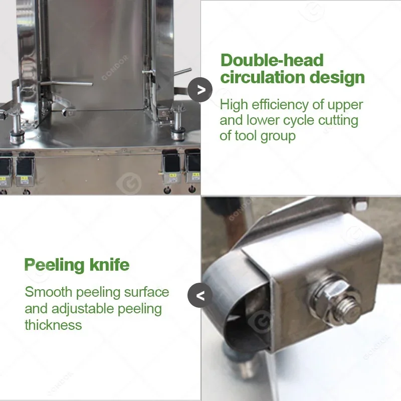 Automatic Wash Breadfruit Peeler Mango Pineapple Fruit Vegetable Coconut Peel Machine For Process