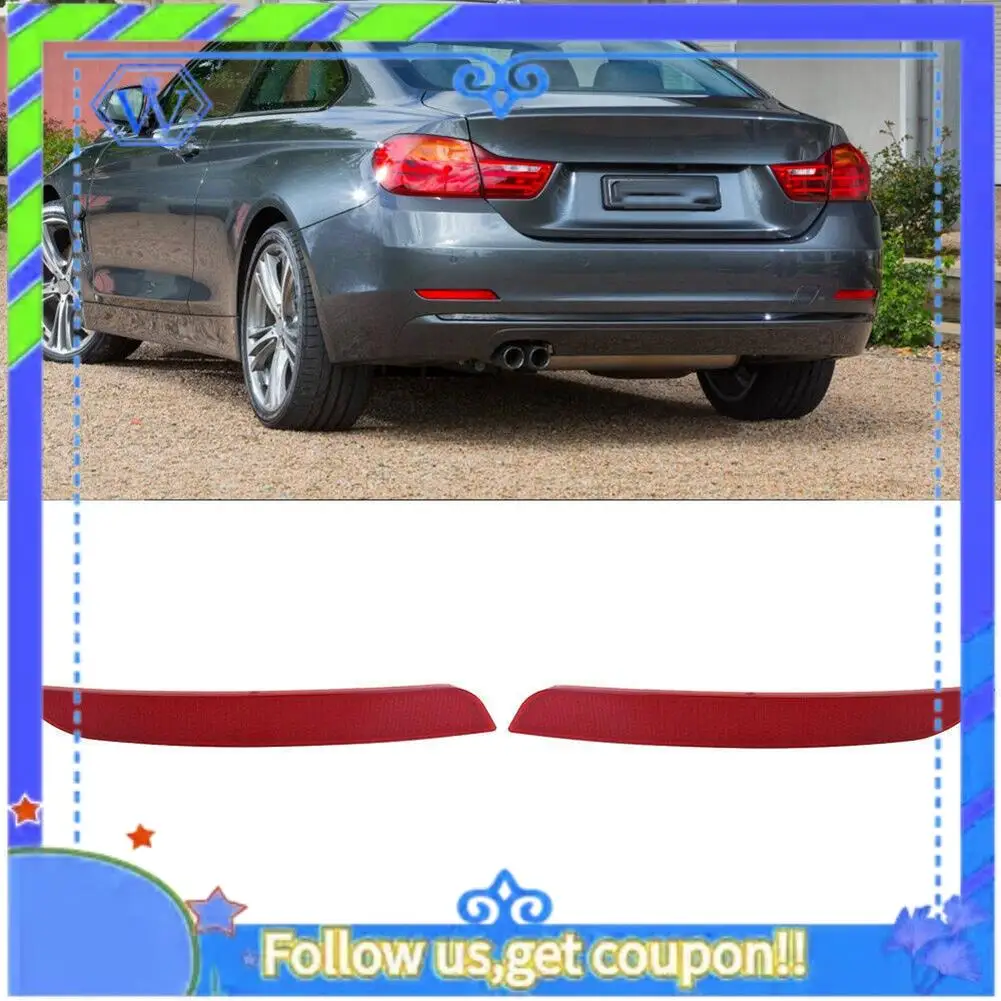 

M46K-For BMW F30 F32 325I 328I 330I 420I 428I 430I Rear Bumper Reflector Red Lens Accessories Parts Kits 63147382234