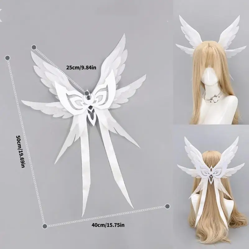 Anime Cánh Thiên Thần Mũ Đảng Phụ Kiện Tạo Kiểu Tóc Tóc Cho Nữ Cô Gái