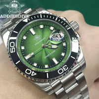 ADDIESDIVE Luxury Men Watch New Diving Ceramic Bezel 41mm Quartz Wristwatch 200m Waterproof Stainless Steel Luminous Dive Watch