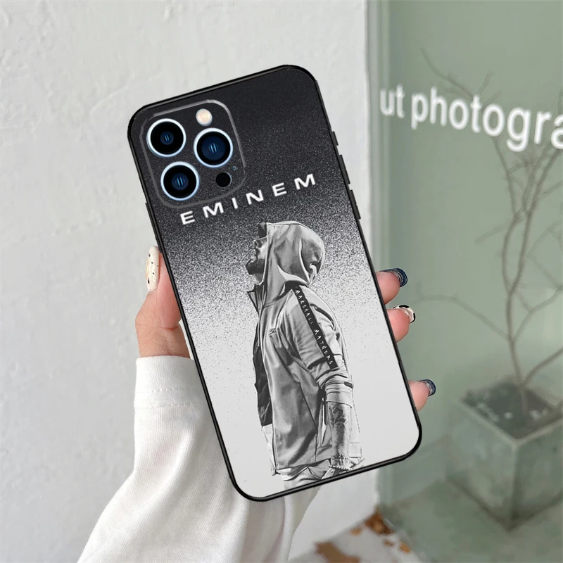 Eminem Hip Hop Phone Case for iPhone 16 15 14 Pro Max