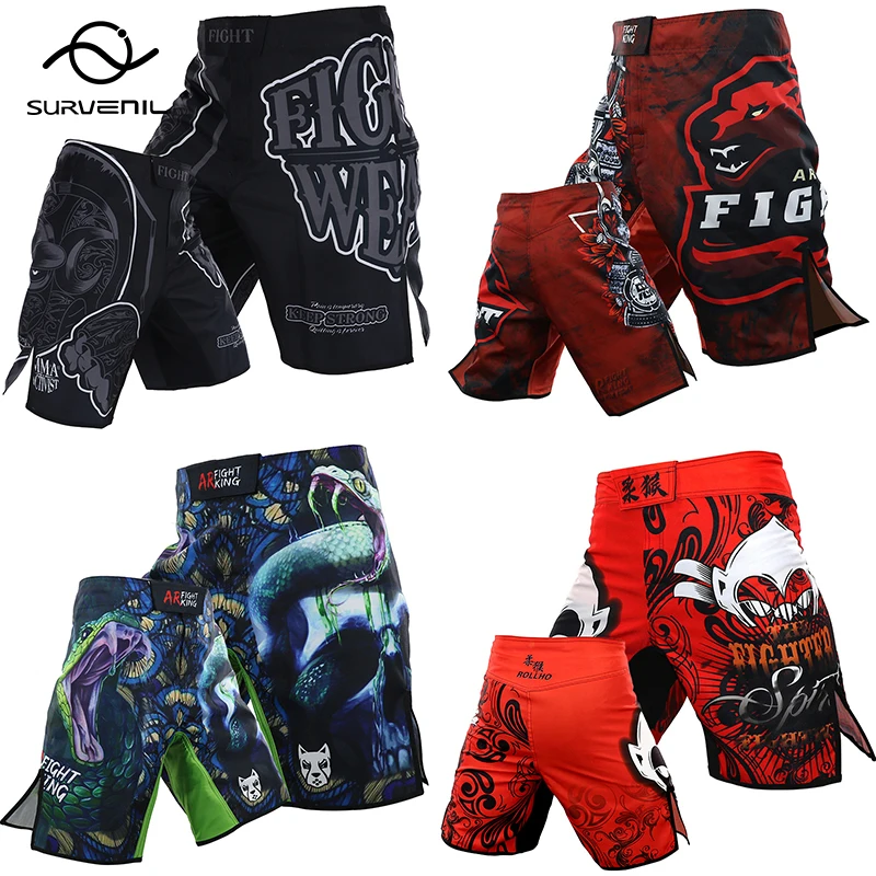 

MMA Shorts Men Crossfit Boxing Kickboxing Fight Pants Muay Thai Jiujitsu Sparring Trunks Mixed Martial Arts Training Clothing