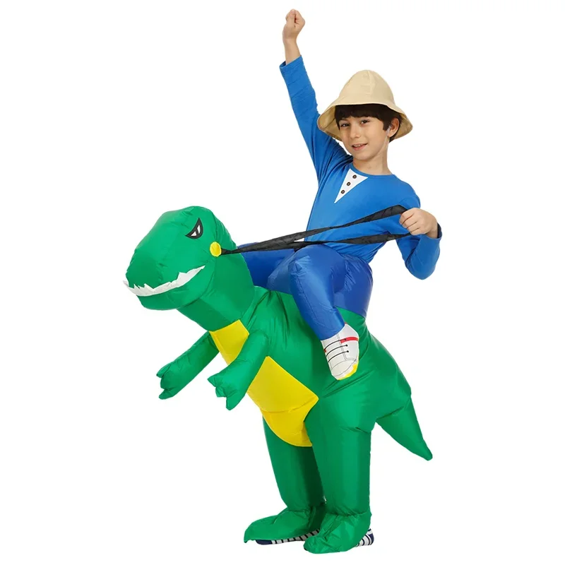 Aufblasbare Dinosaurier Kostüm für Kleinkinder Kinder Mädchen Erwachsene Party Dino Cosplay Kostüme Tier Kostüm lustige Dinosaurier Kostüm