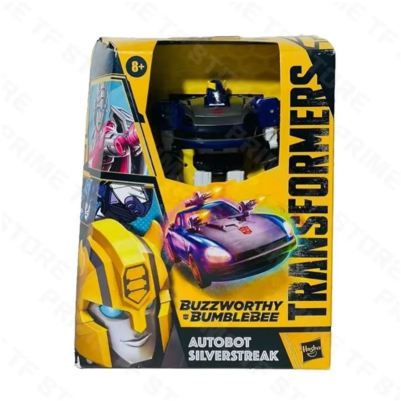 Authentic product,Original Hasbro Transformers BUZZWORTHY BUMBLEBEE Series AUTOBOT SILVERSTREAK AUTOBOT
